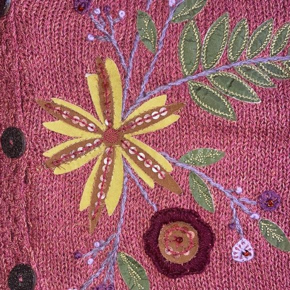 Vintage Womens Sigrid Olsen Sport Knit Boho Vest size Medium - Picture 7 of 11